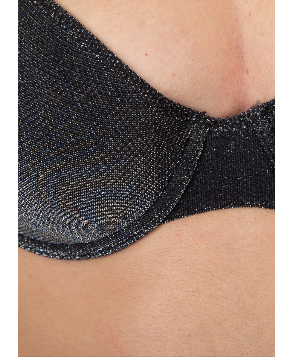 EVELYN - REGGISENO - DESTELLO - SA1 - BLACK/GLITTER