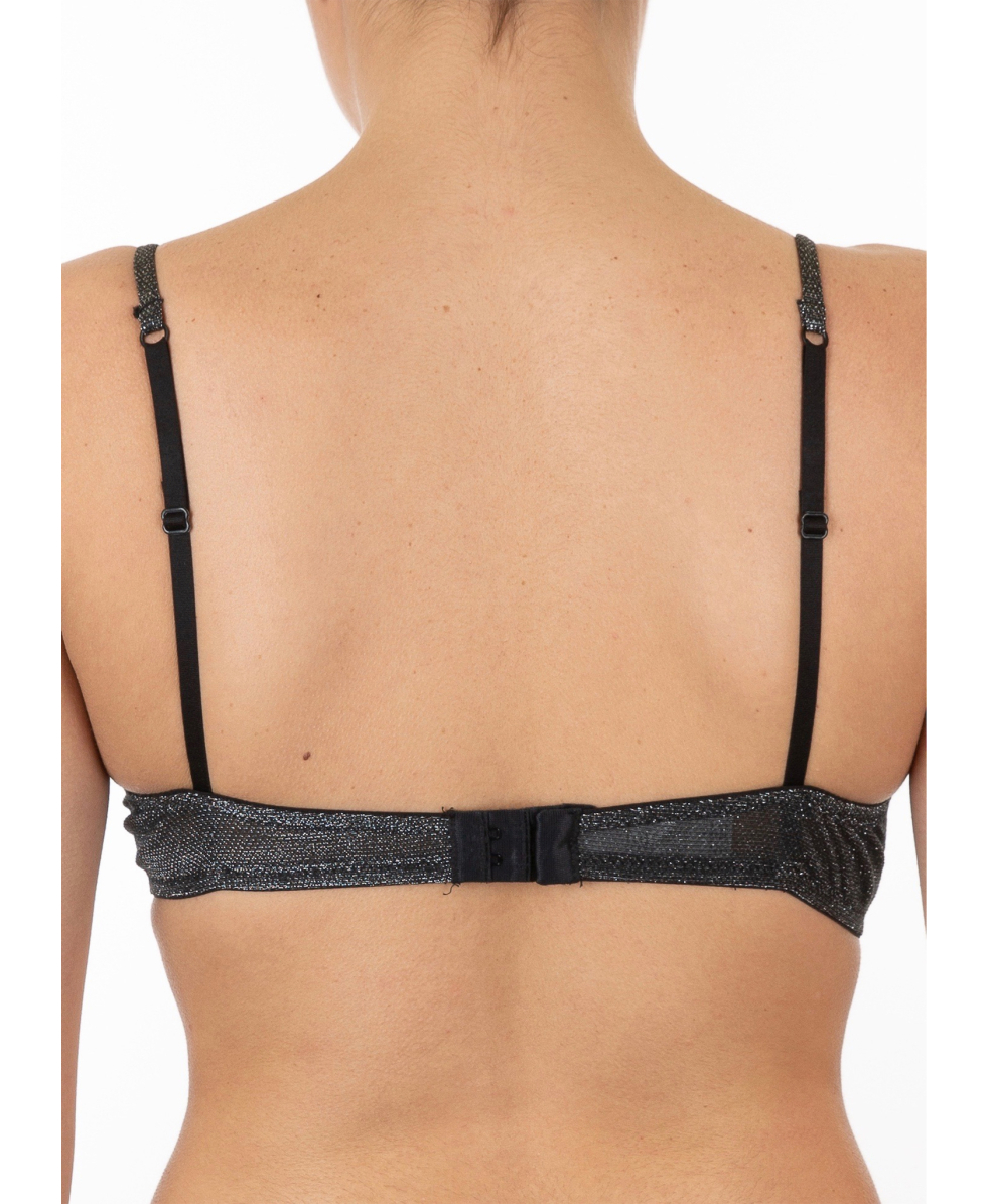 EVELYN - REGGISENO - DESTELLO - SA1 - BLACK/GLITTER