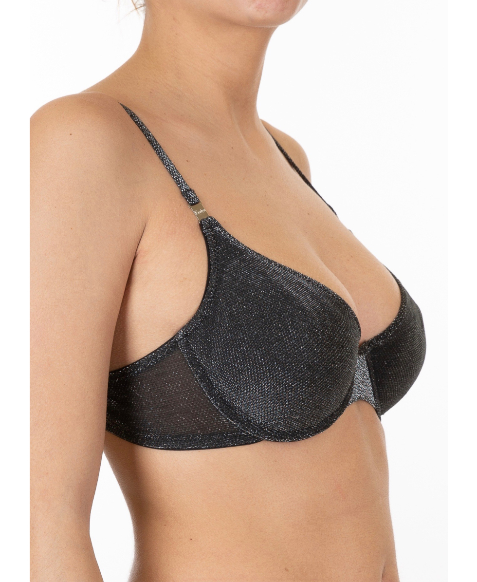 EVELYN - REGGISENO - DESTELLO - SA1 - BLACK/GLITTER