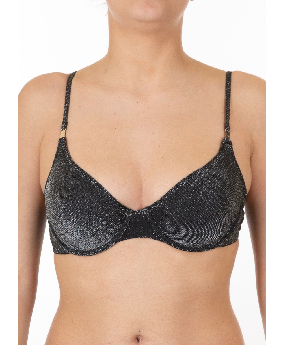 EVELYN - REGGISENO - DESTELLO - SA1 - BLACK/GLITTER