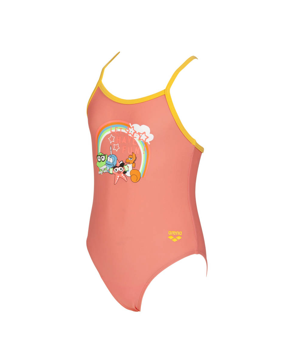 ARENA - COSTUME INTERO BIMBA - AWT JR - 002046943 - PALE ROSE/LILY YELLOW - MAXFIT