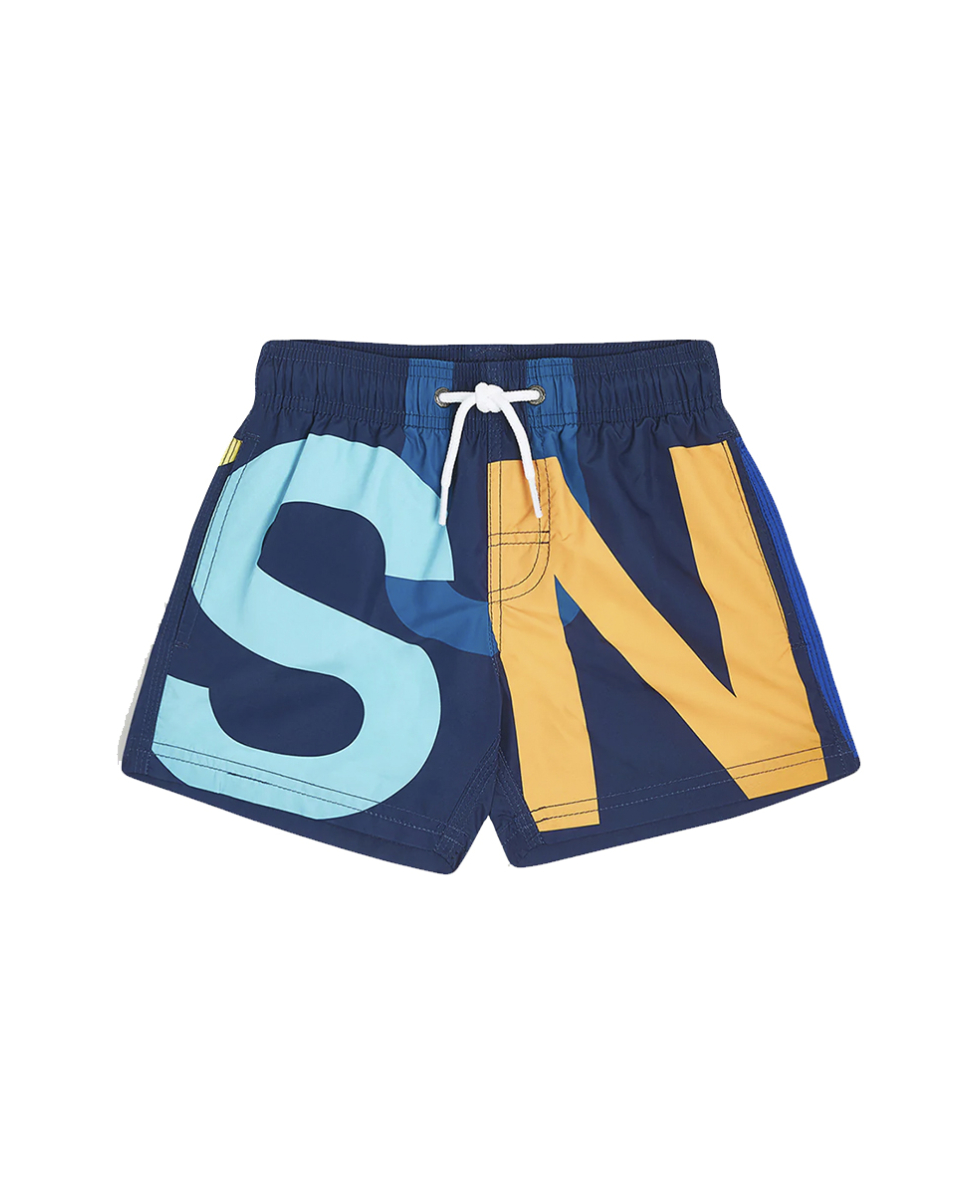 SUNDEK - COSTUME BOARDSHORT BOY 9,5" - B273BDRT41M-0071M - NAVY - BS/RB ELASTIC WAIST - A