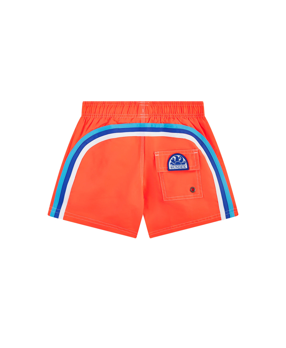 SUNDEK - COSTUME BOARDSHORT BOY 9,5" - B504BDTA100-04710 -  FLUO ORANGE - BS/RB ELASTIC WAIST