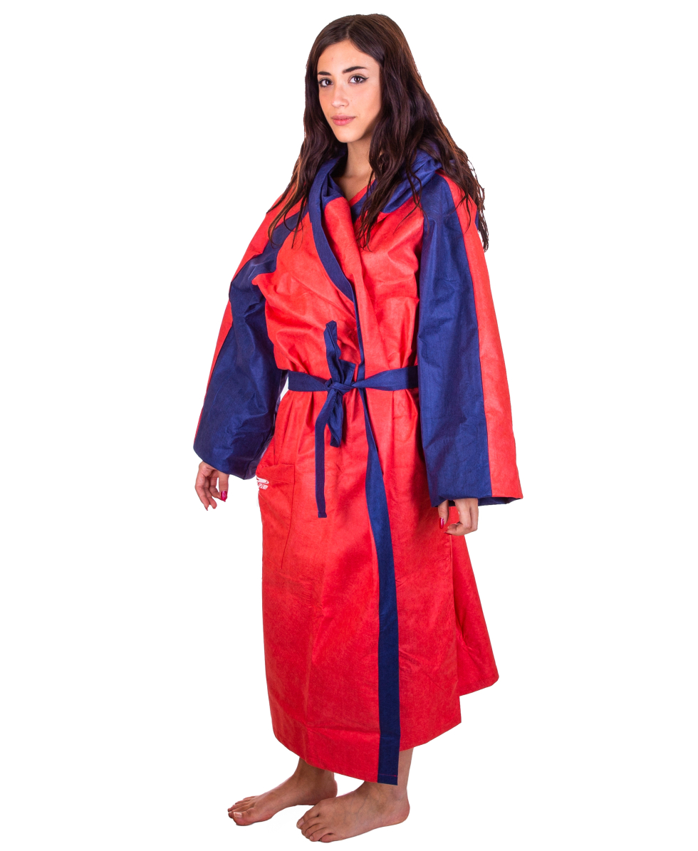SPAZIALE SPLENDY - ACCAPPATOIO MICROFIBRA YOUNG CUT SPORT - 7001-822 - CORALLO/NAVY