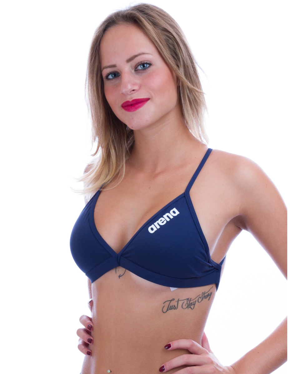 ARENA - COSTUME TOP - SOLID TIE BACK TOP - 2A24675 - NAVY - MAXLIFE