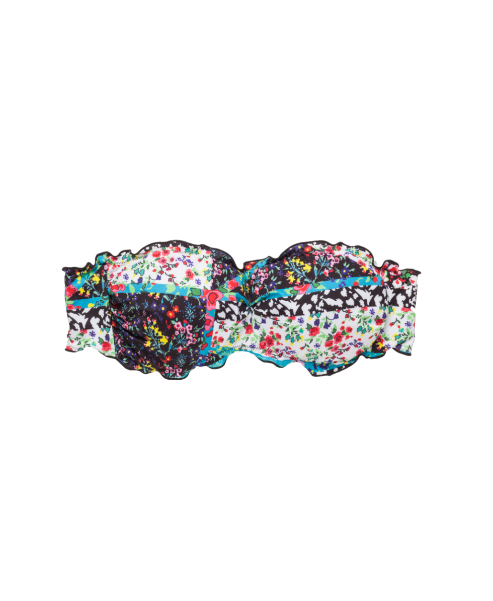 2BEKINI - FASCIA FLORAL PATCH - 7101-3 - BLACK