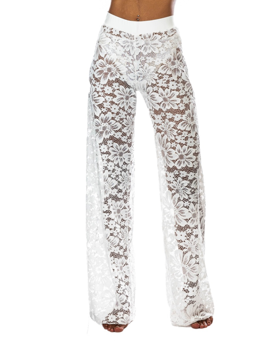 2BEKINI - PANTALONI - 21602-29 - WHITE LACE