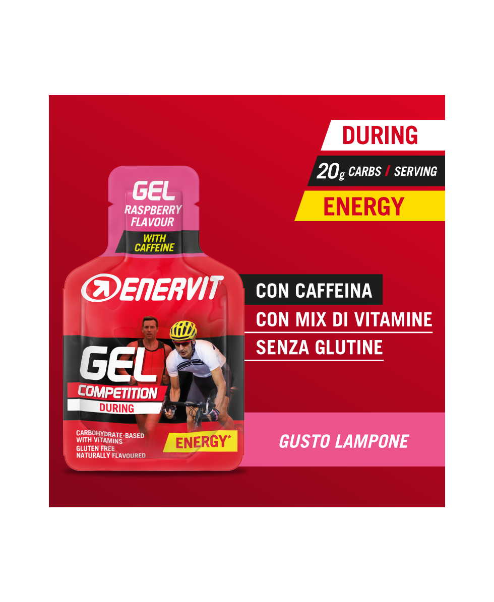 ENERVIT - SPORT GEL COMPETITION - 25ml - LAMPONE CON CAFFEINA - 96533