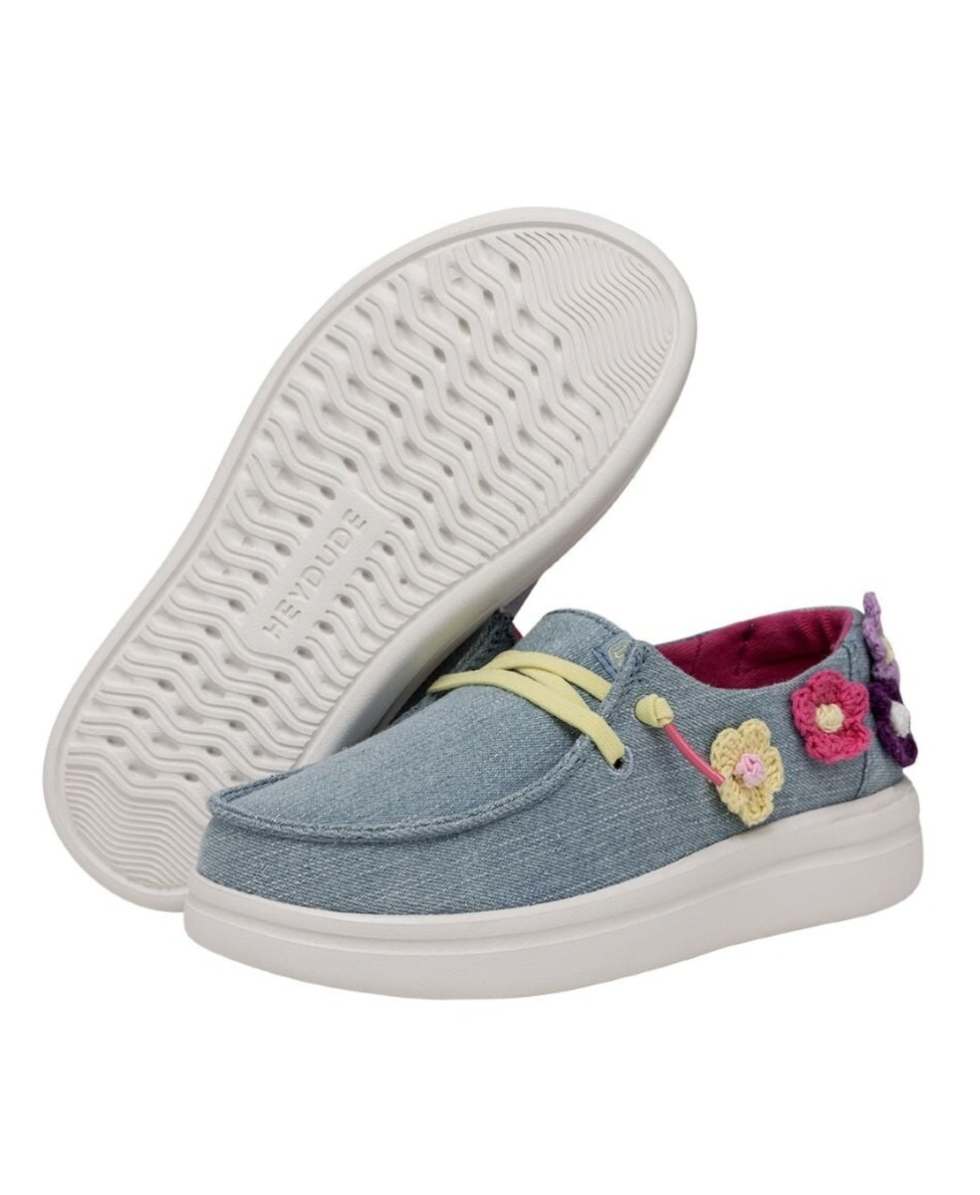 DUDE - SCARPA BIMBA - WENDY YOUTH RISE - 40107-1KU - CROCHET DAHLIA - A