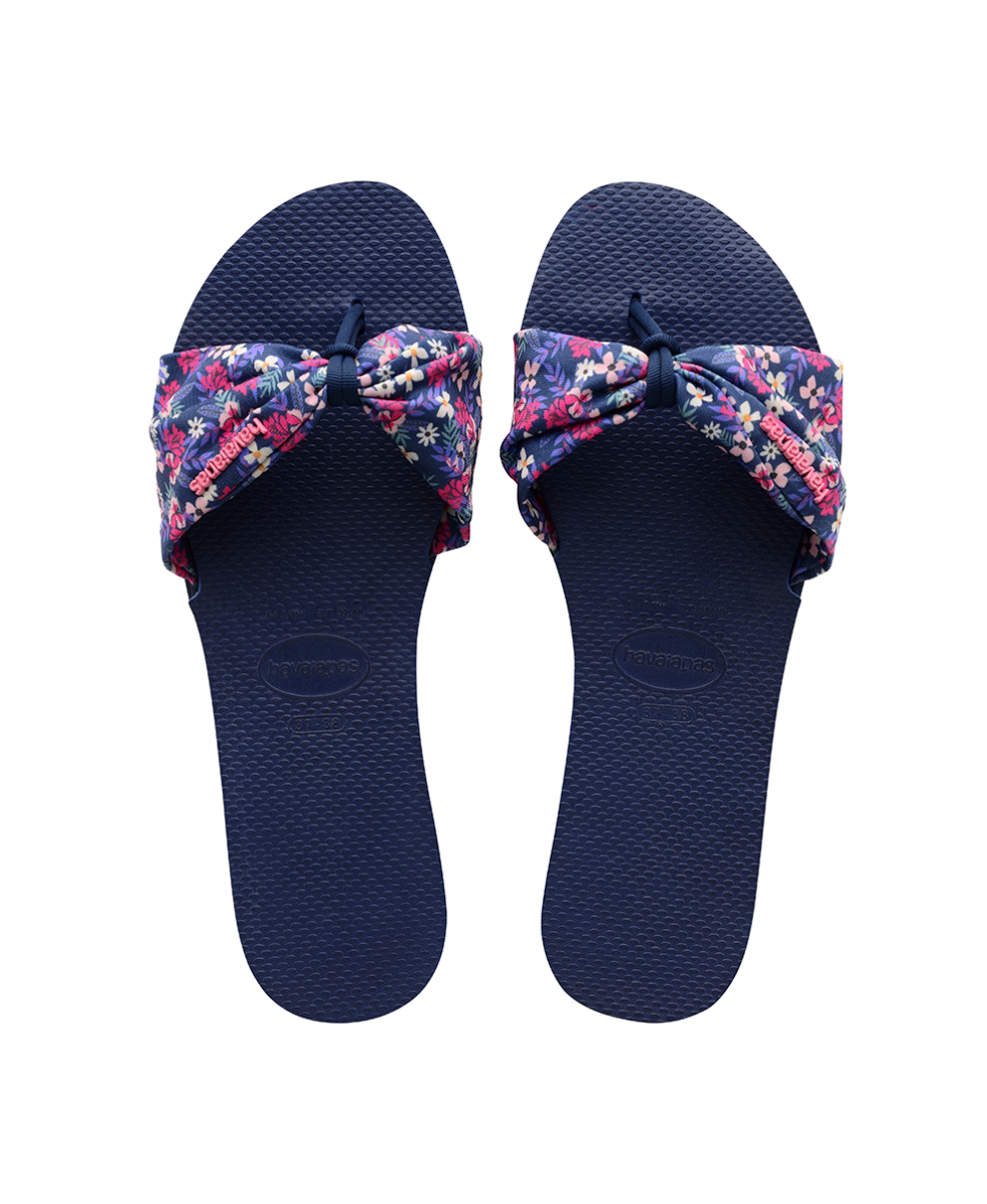 HAVAIANAS - INFRADITO DONNA - YOU ST TROPEZ PRINT - 4148246-0555 - NAVY BLUE - A