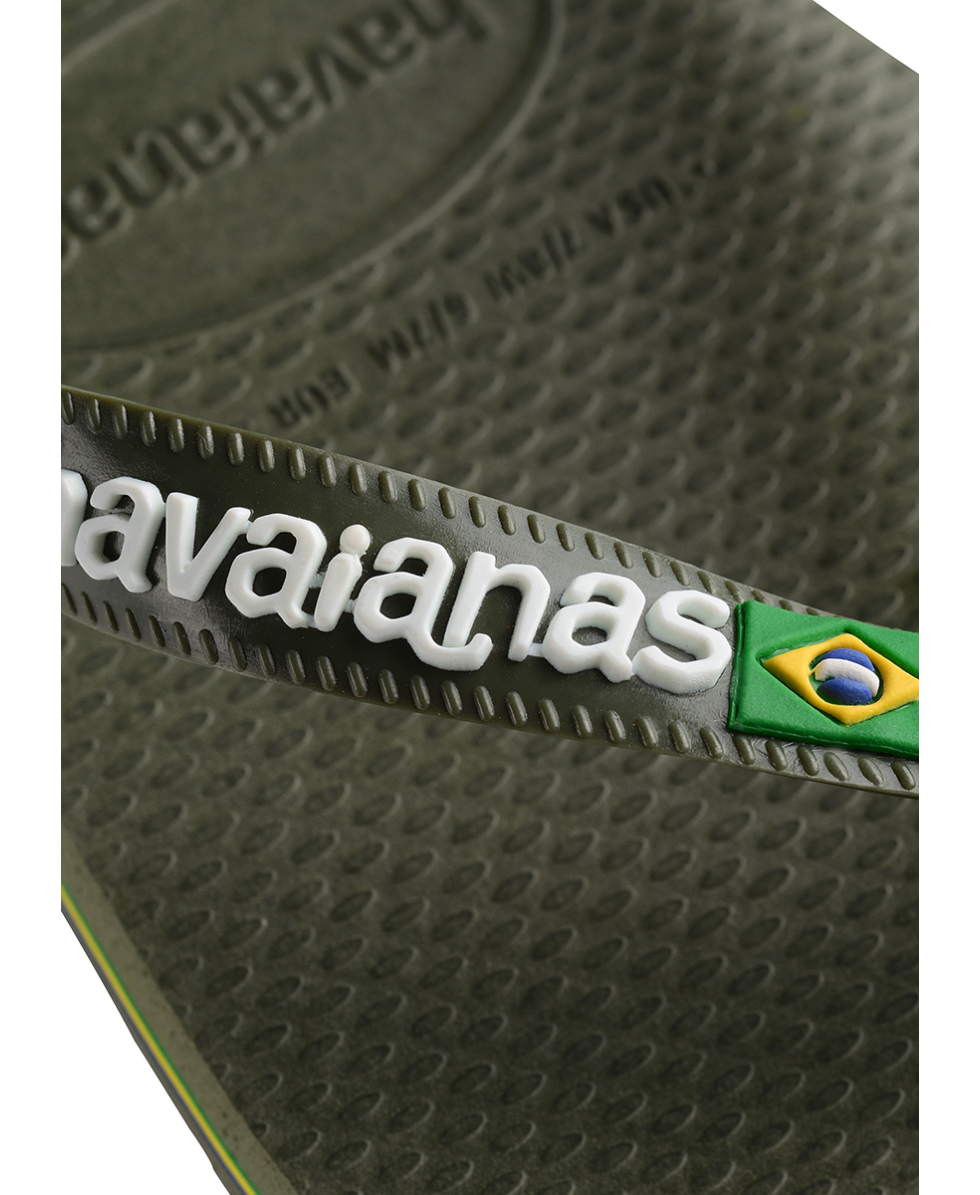 HAVAIANAS - INFRADITO UNISEX - BRASIL LOGO - 4110850-5983 - GREEN OLIVE
