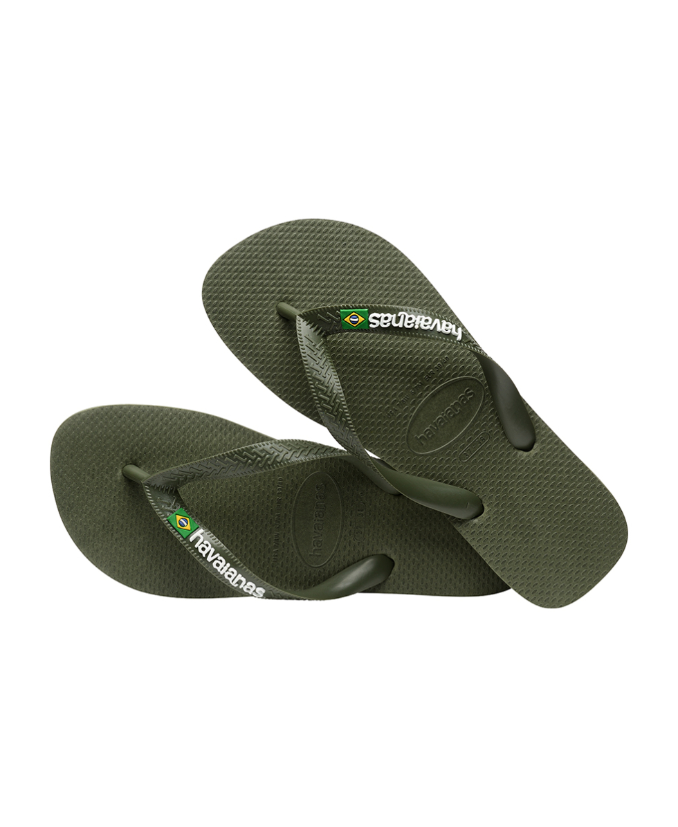 HAVAIANAS - INFRADITO UNISEX - BRASIL LOGO - 4110850-5983 - GREEN OLIVE
