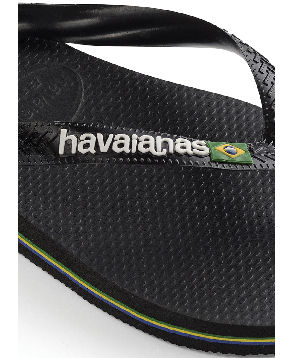 HAVAIANAS - INFRADITO UNISEX - BRASIL LOGO - 4110850-1069 - BLACK