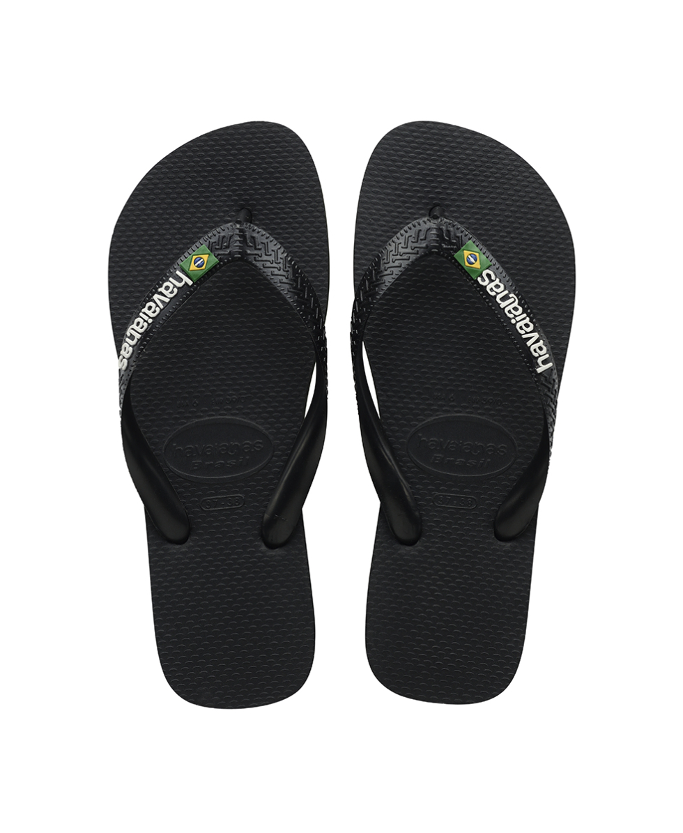 HAVAIANAS - INFRADITO UNISEX - BRASIL LOGO - 4110850-1069 - BLACK - A
