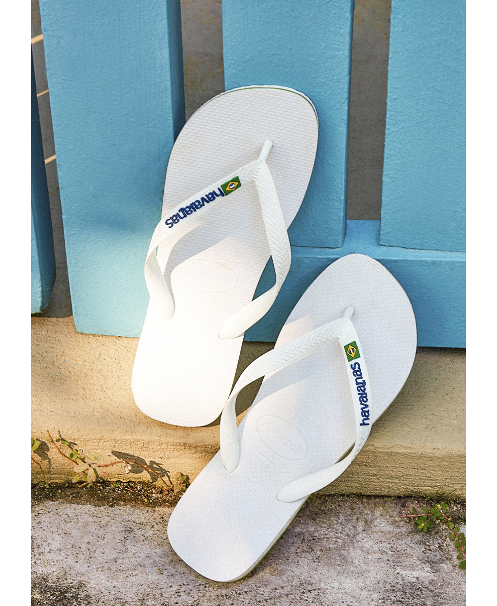 HAVAIANAS - INFRADITO UNISEX - BRASIL LOGO - 4110850-0001 - WHITE