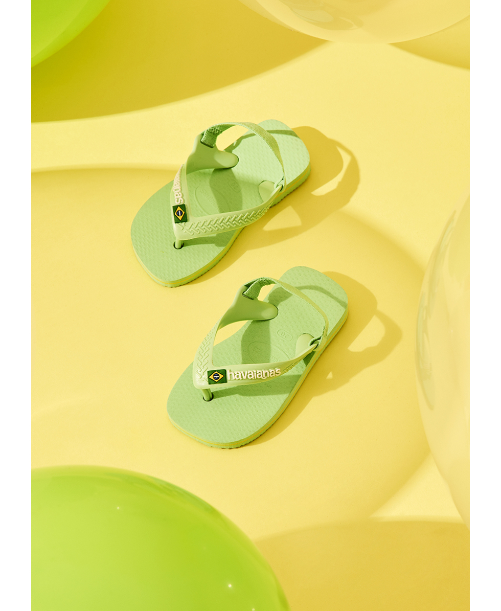 HAVAIANAS - INFRADITO JUNIOR - BABY BRASIL LOGO II - 4140577-1404 - HYDRO GREEN