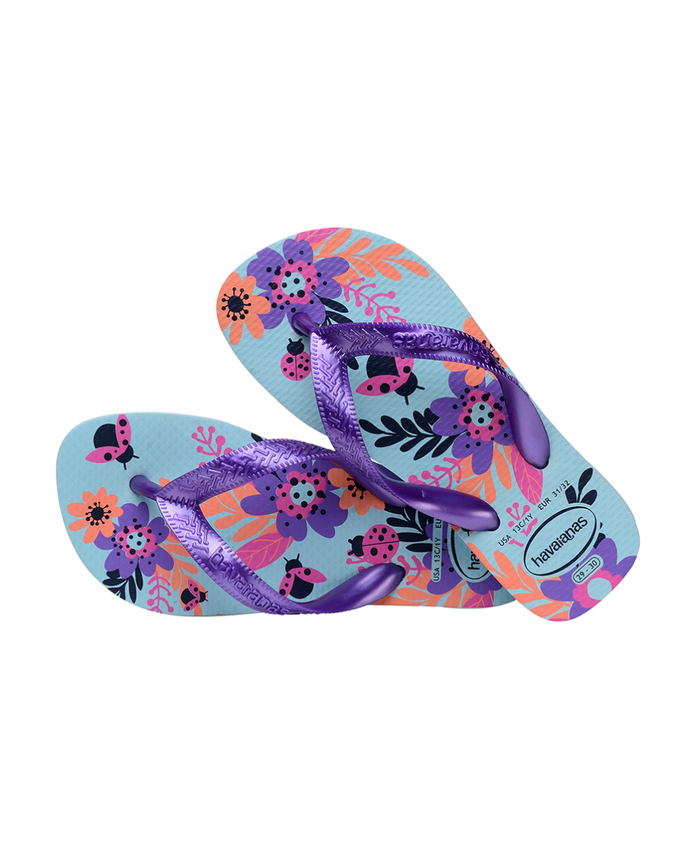 HAVAIANAS - INFRADITO JUNIOR - KIDS FLORES - 4000052-2404 - BLUE WATER