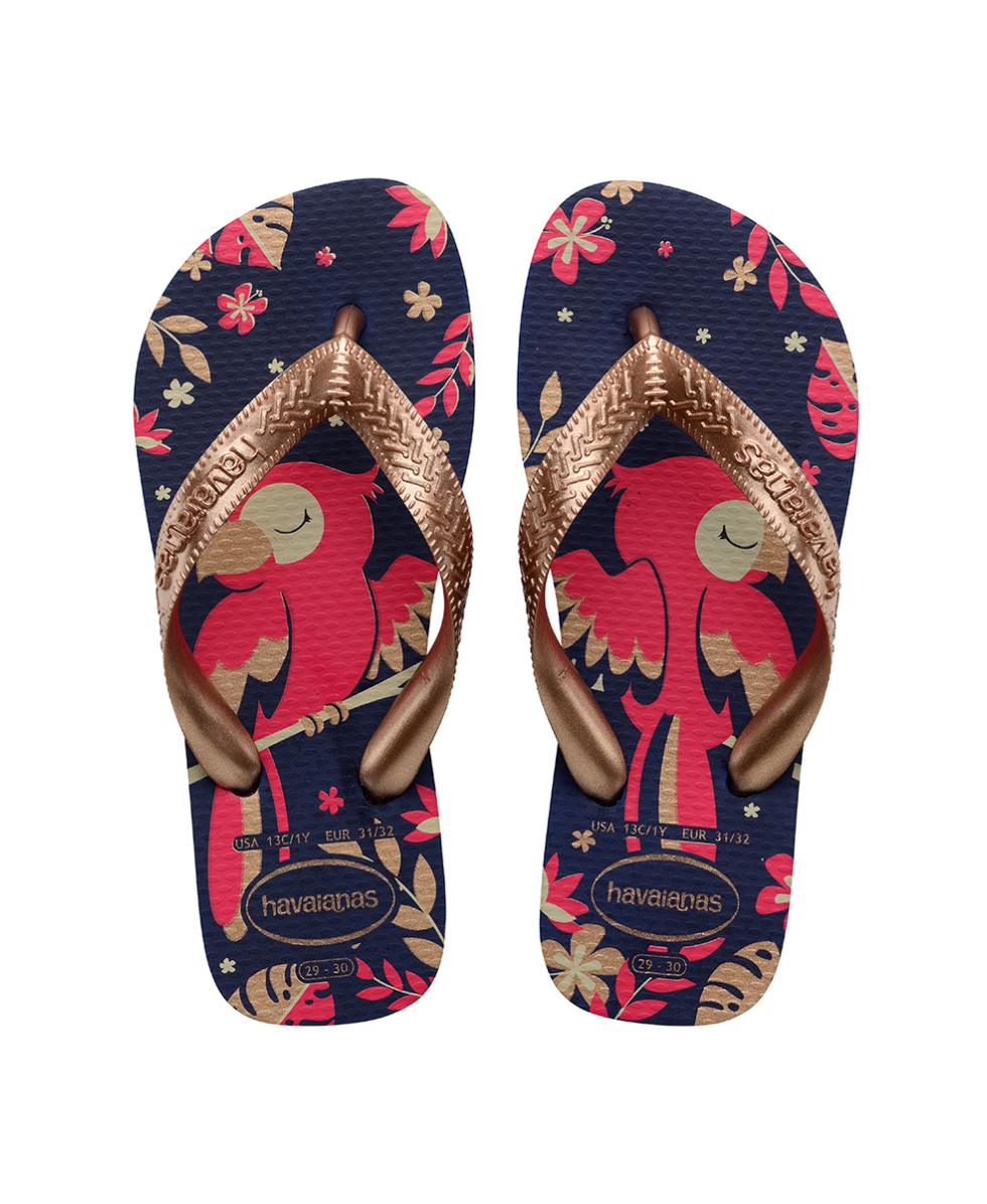 HAVAIANAS - INFRADITO JUNIOR - KIDS TOP PETS , 4146823-1754 - NAVY BLUE/ROSE GOLD - A