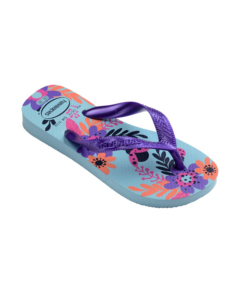HAVAIANAS - INFRADITO JUNIOR - KIDS FLORES - 4000052-2404 - BLUE WATER