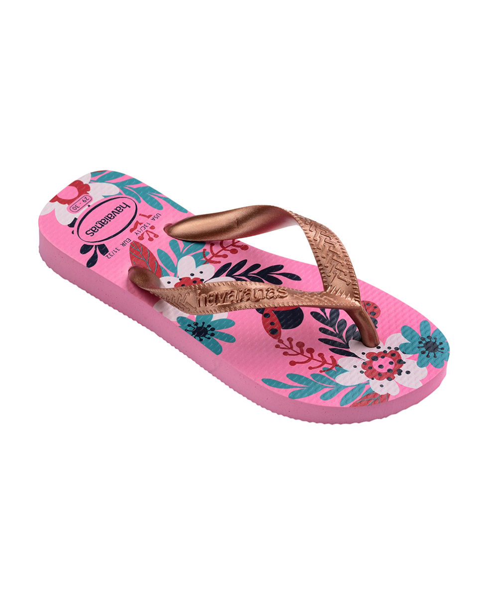 HAVAIANAS - INFRADITO JUNIOR - KIDS FLORES - 4000052-1749 - PINK LEMONADE