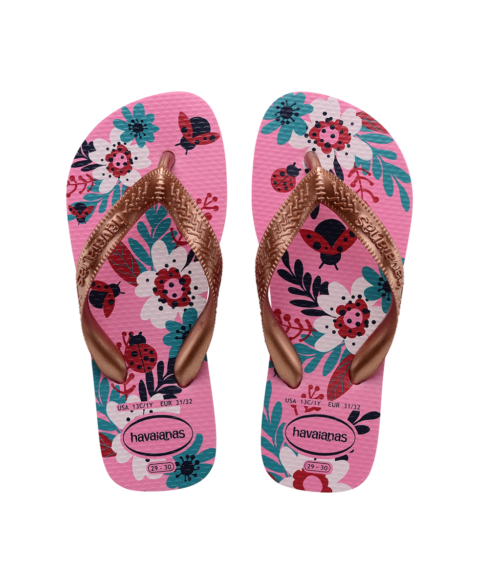 HAVAIANAS - INFRADITO JUNIOR - KIDS FLORES - 4000052-1749 - PINK LEMONADE - A