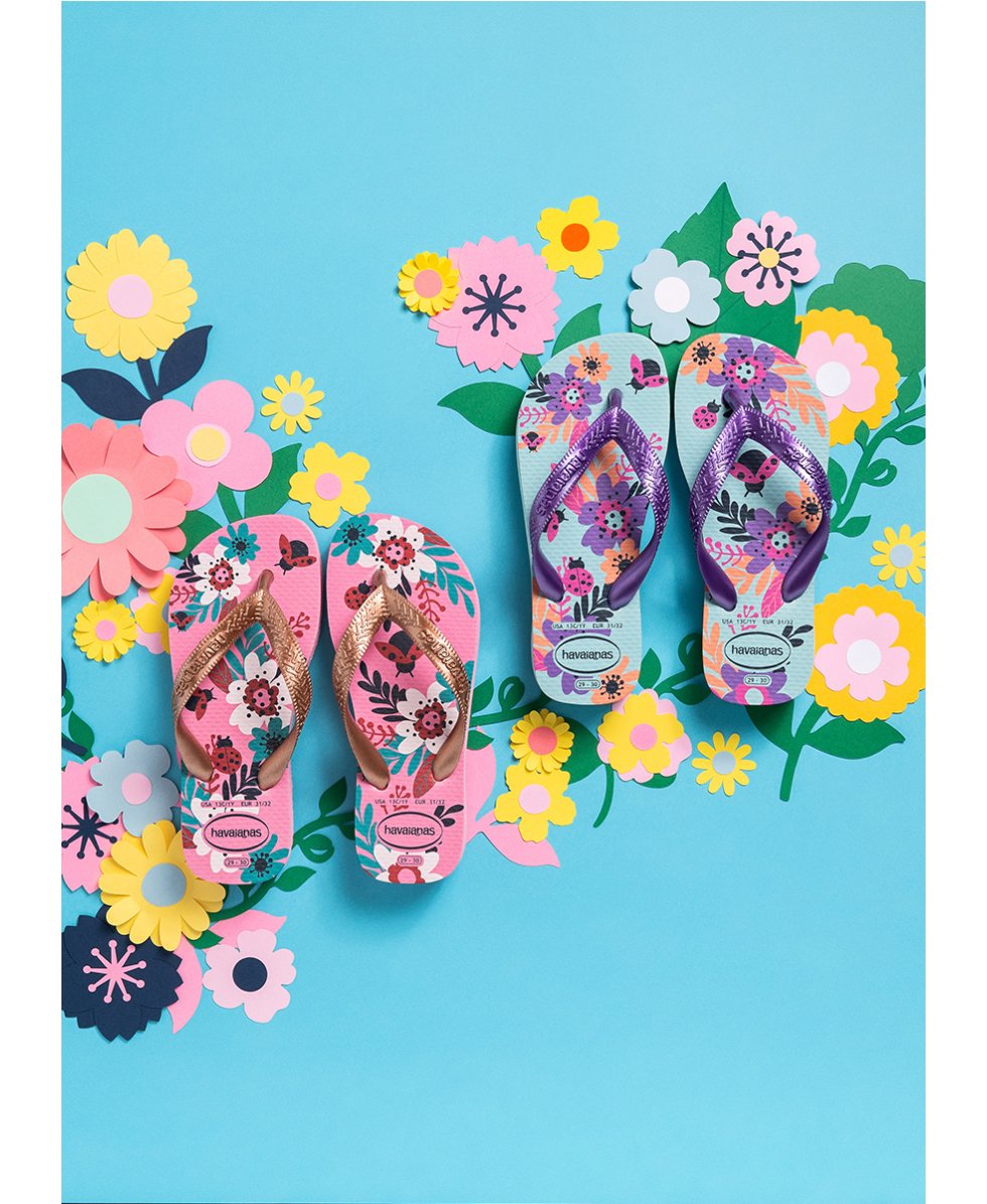HAVAIANAS - INFRADITO JUNIOR - KIDS FLORES - 4000052-1749 - PINK LEMONADE