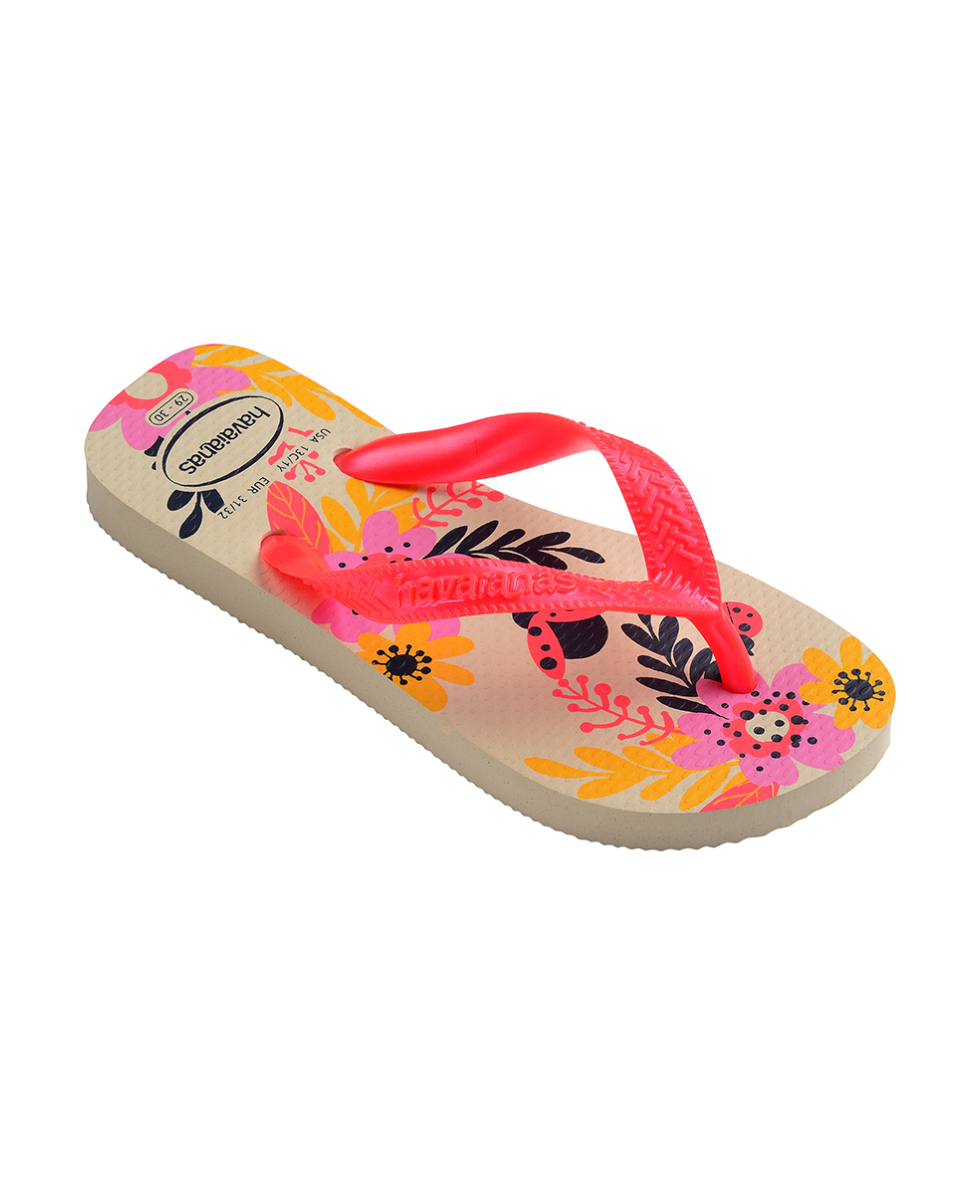 HAVAIANAS - INFRADITO JUNIOR - KIDS FLORES - 4000052-0121 - BEIGE