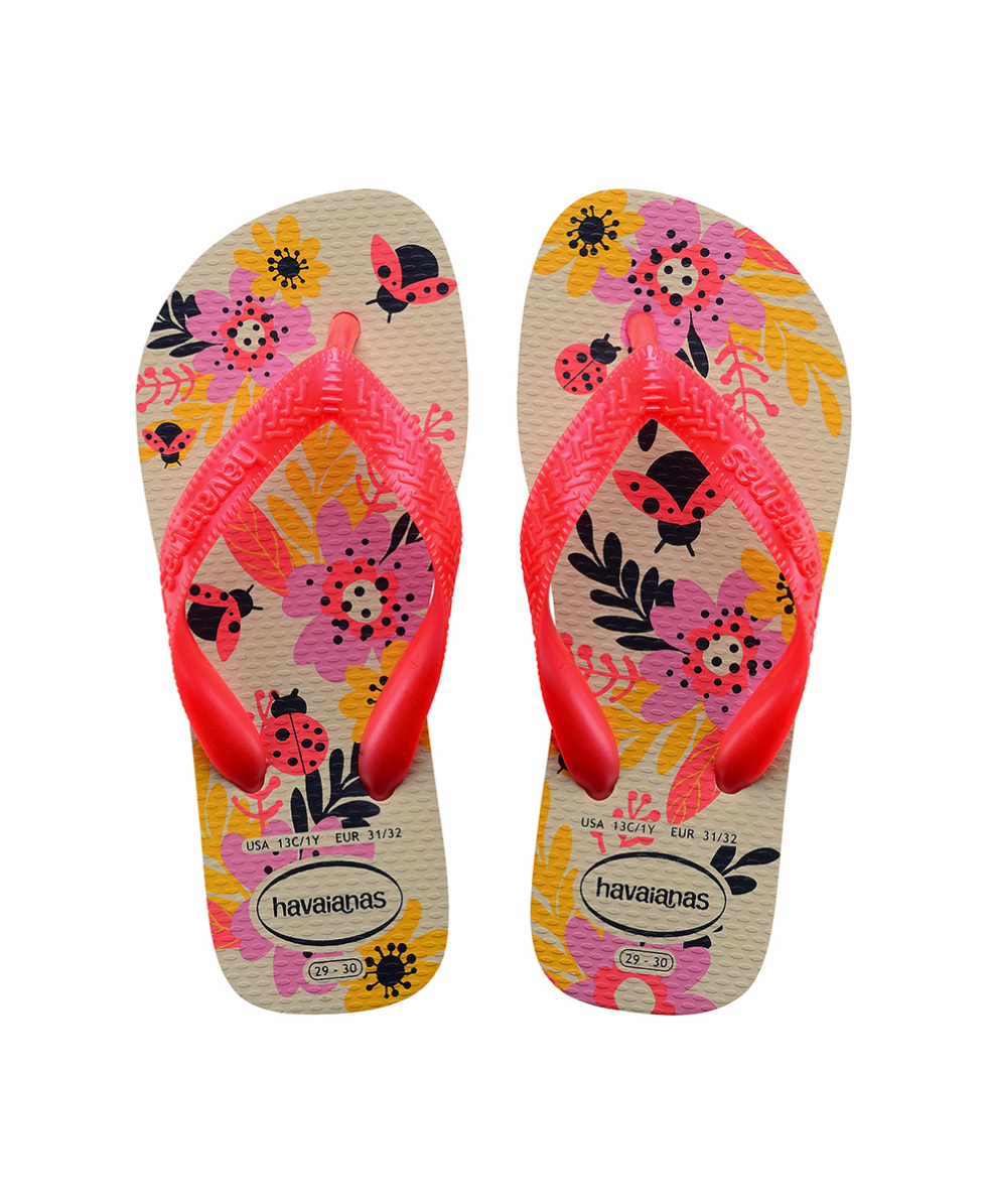 HAVAIANAS - INFRADITO JUNIOR - KIDS FLORES - 4000052-0121 - BEIGE - A