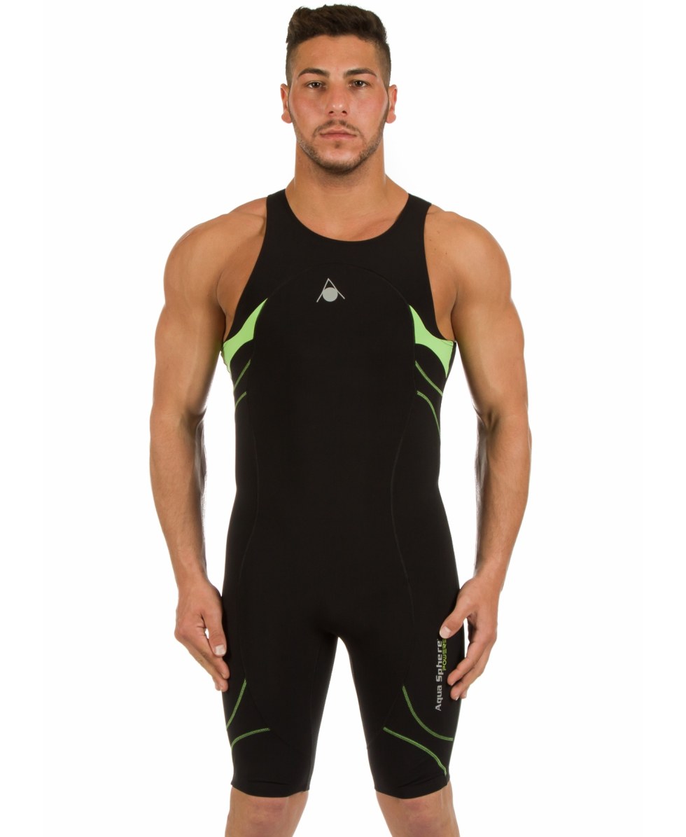 AQUASPHERE - ENERGIZE SPEEDSUIT MAN - BLACK/GREEN