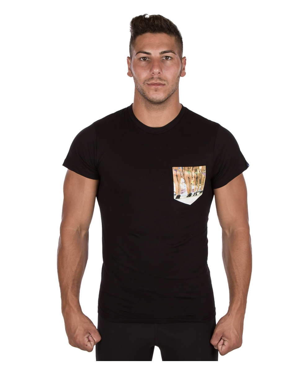 VANS - T-SHIRT BUNDY POCKET TEE - VV3VBLK - BLACK
