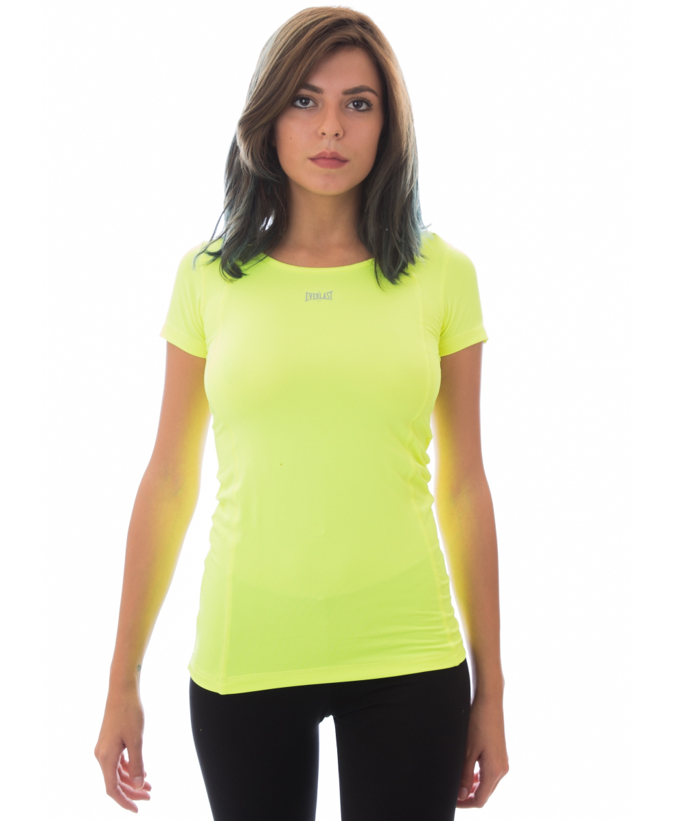 EVERLAST - T-SHIRT MICROFIBRA DONNA - 21W412H10-F700 - FLUO YELLOW