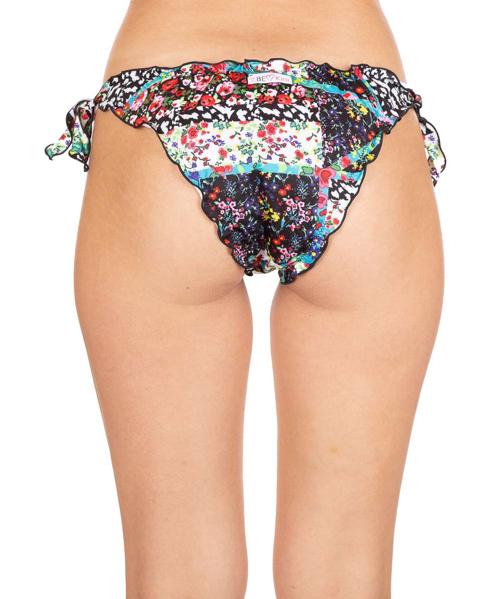 2BEKINI - SLIP FLORAL PATCH - 7451-3 - BLACK