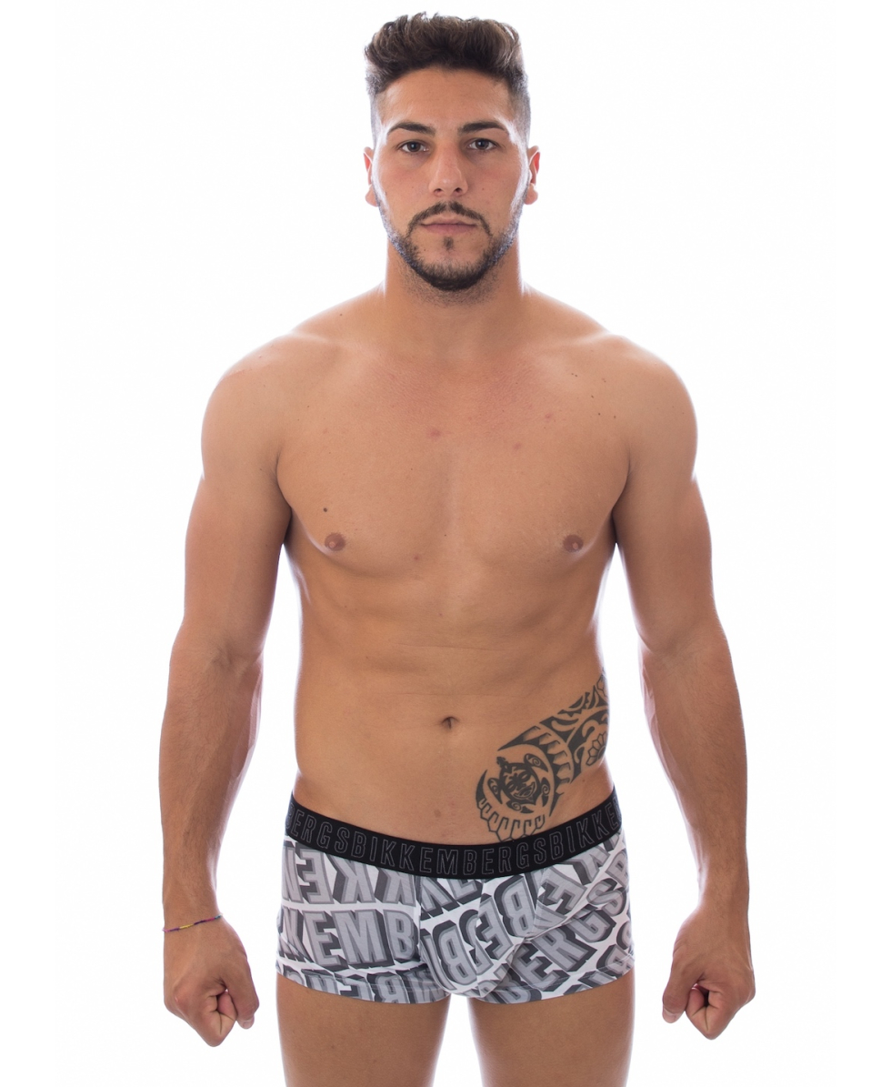 BIKKEMBERGS - BOXER/TRUNK 3D - B4B4019-0020 - WHITE