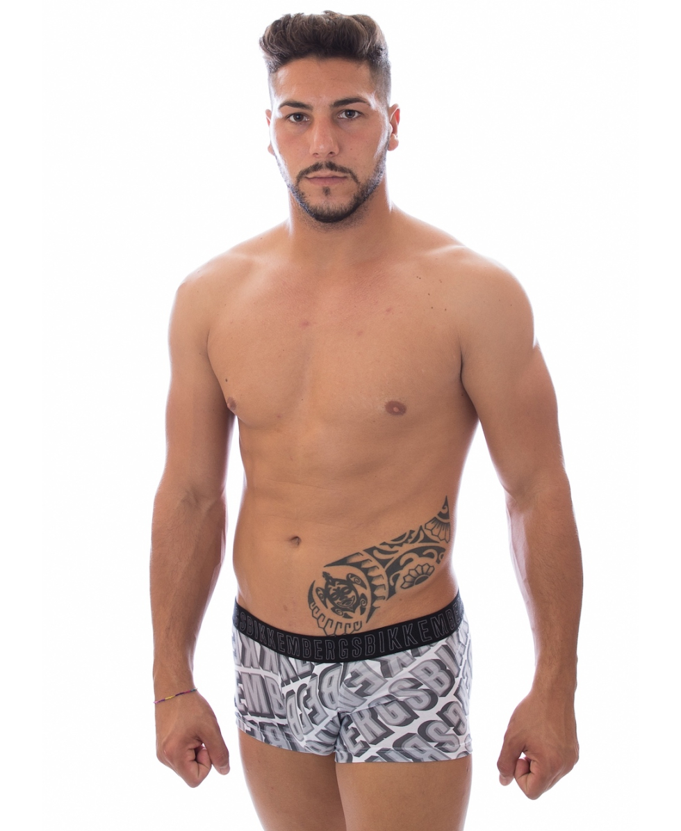 BIKKEMBERGS - BOXER/TRUNK 3D - B4B4019-0020 - WHITE