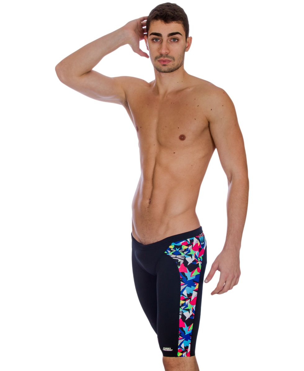 FUNKY TRUNKS - COSTUME JAMMER - TRAINING JAM - FT37M00608 - BLACK/PRIMAL PREDATOR