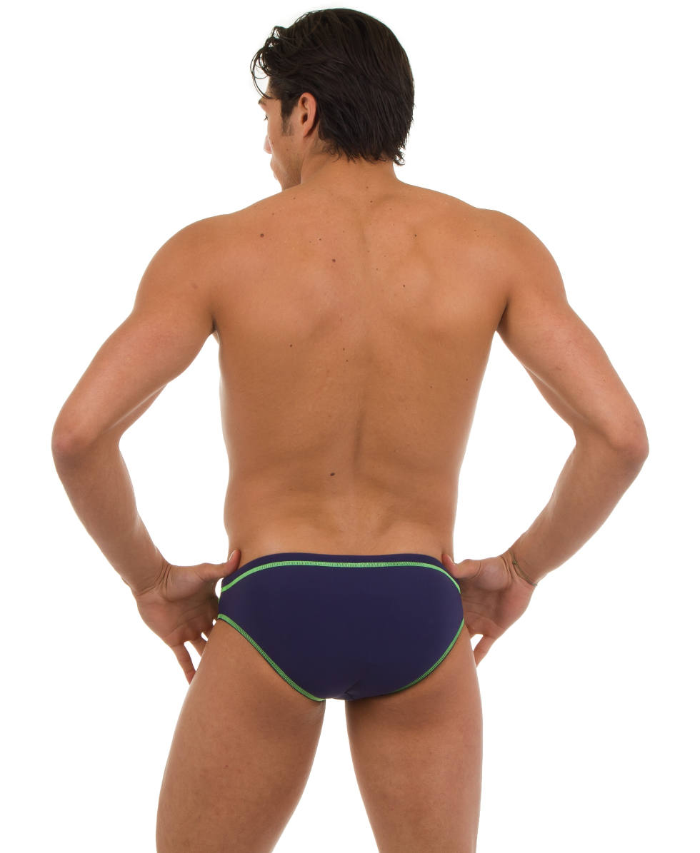 ARENA - COSTUME SLIP - REVO MID BRIEF - NAVY/SHINY GREEN - 1693276