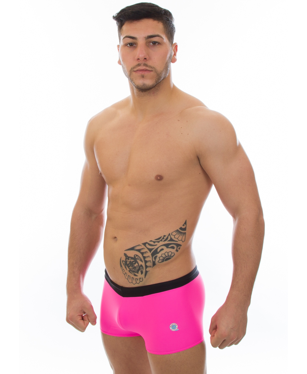 MASTERNUOTO - COSTUME PARIGAMBA JUNIOR 17cm - DRAGO - C - ROSA SHOCKING/NERO
