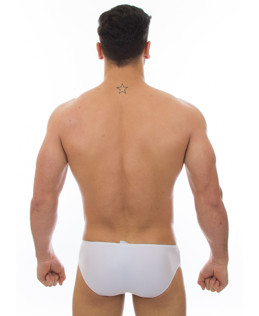 MASTERNUOTO - COSTUME SLIP JUNIOR 4,5cm - PLUTO - A - BIANCO/NERO