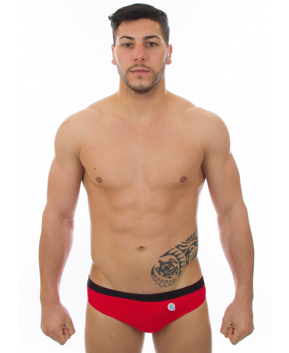 MASTERNUOTO - COSTUME SLIP JUNIOR 4,5cm - PLUTO - C - ROSSO/NERO