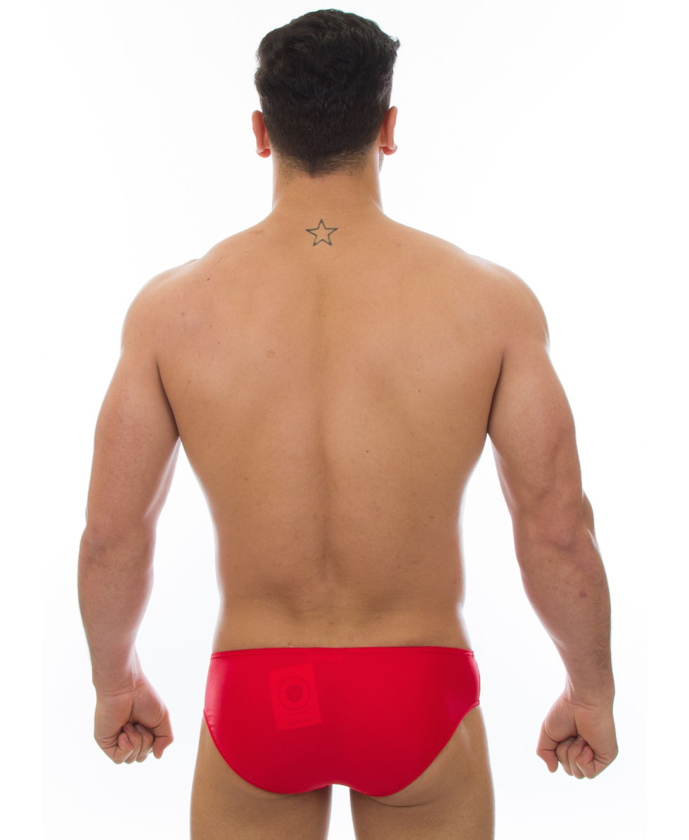 MASTERNUOTO - COSTUME SLIP JUNIOR 4,5cm - PLUTO - C - ROSSO/NERO