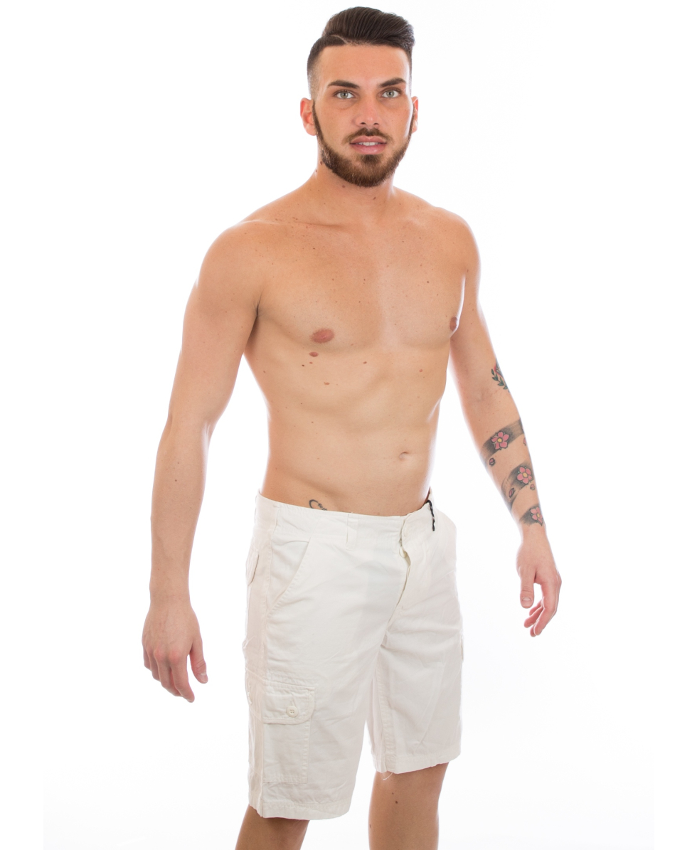 BEAR - BERMUDA DA PASSEGGIO - S9PE0010 - BIANCO - SNOW WHITE