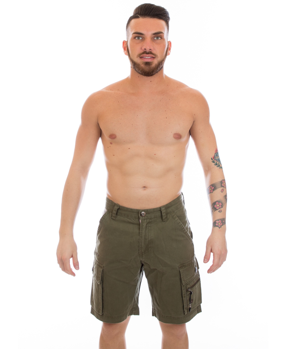 BREKKA - BERMUDA DA PASSEGGIO - BRS8G08-0 - ARM - VERDE MILITARE