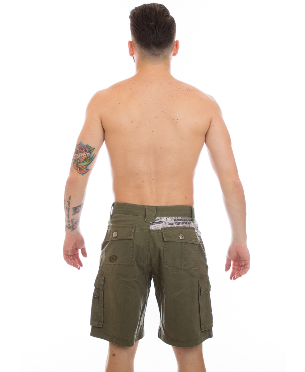 BREKKA - BERMUDA DA PASSEGGIO - BRS8G08-0 - ARM - VERDE MILITARE