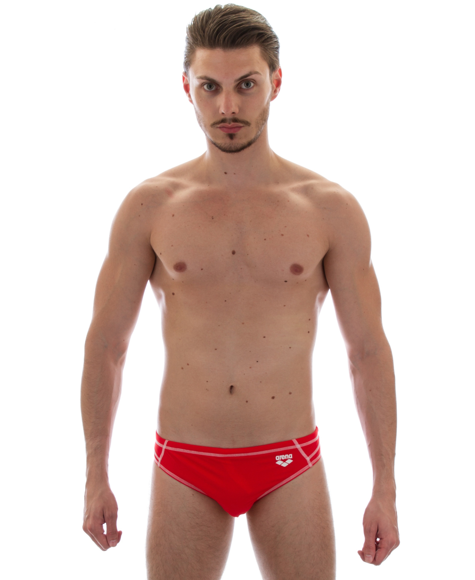 ARENA - COSTUME SLIP - REVO MID BRIEF - RED/WHITE - 1693241