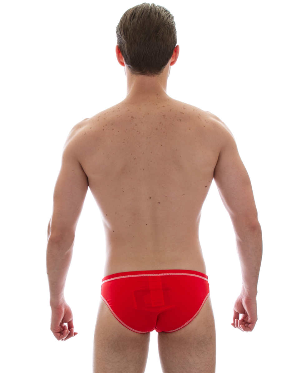 ARENA - COSTUME SLIP - REVO MID BRIEF - RED/WHITE - 1693241