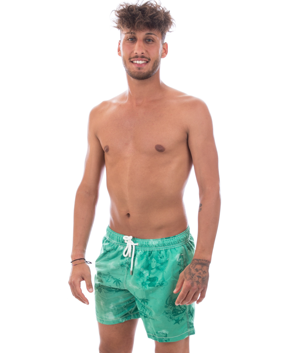 TURBO - COSTUME SHORT - BEACH - 39036/0005 - GREEN