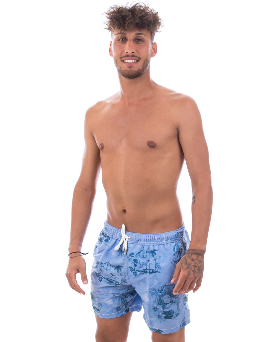 TURBO - COSTUME SHORT - BEACH - 39036/0006 - LIGHT BLUE