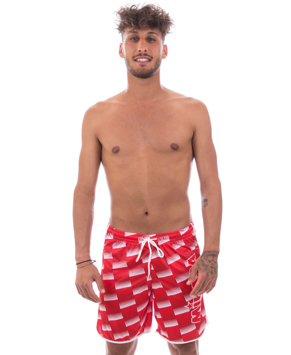 MIKASA - PANTALONCINO BEACHVOLLEY UOMO - MT50012 V5 - RED