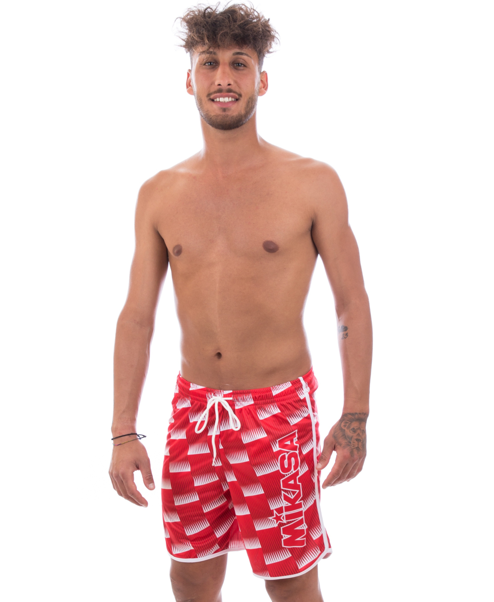 MIKASA - PANTALONCINO BEACHVOLLEY UOMO - MT50012 V5 - RED