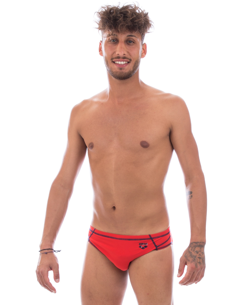 ARENA - COSTUME SLIP - REVO MID BRIEF - RED/NAVY - 1693247